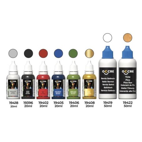 Pack Occre Pinturas Acrílicas para Locomotora Jupiter Occre 54007 en Pinturas y Pinceles para Maquetas de Hobbyteam