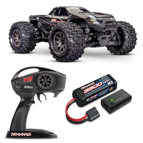 Mini Coche RC Monster Truck Traxxas Mini Maxx BL-2S 48km/h (Brushless) con batería 2S y cargador en Monster Truck RC de Hobbyteam