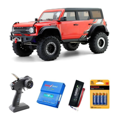 Pack Coche RC Crawler RGT EX86130 Rojo Pro Runner 1/10 (Brushed) con 3 accesorios en Coches Crawlers RC de Hobbyteam