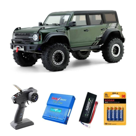 Pack Coche RC Crawler RGT EX86130 Verde Pro Runner 1/10 (Brushed) con 3 accesorios en Coches Crawlers RC de Hobbyteam