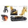 Excavadora RC Huina 1571 1/14 (Brushed) con brazo metálico