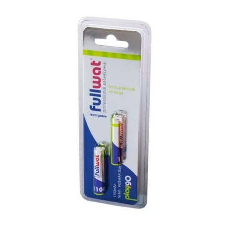 Kit 2 Baterías Recargables Ni-MH Fullwat R03/AAA 1100mah