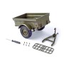 Pack coche militar RC Jeep Willys G2068 1/10 6km/h con Remolque