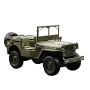 Pack coche militar RC Jeep Willys G2068 1/10 6km/h con Remolque