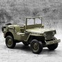 Pack coche militar RC Jeep Willys G2068 1/10 6km/h con Remolque