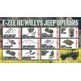 Pack coche militar RC Jeep Willys G2068 1/10 6km/h con Remolque