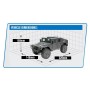Crawler militar RC E-Zee Hummer 1/16 (Brushed)