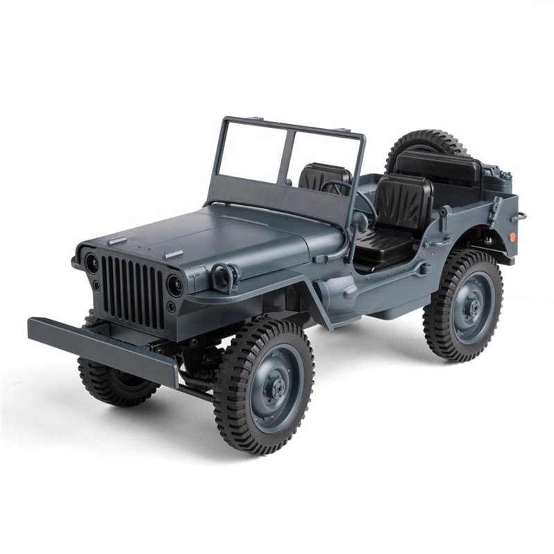 Coche Militar RC Jeep WILLYS 1/10 15Km/h (Brushed) Color Azul