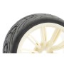Kit 4 Ruedas Fastrax 1/10 para Coches RC Touring (Llanta Blanca) en Ruedas RC de Hobbyteam
