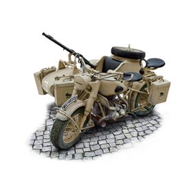 Moto militar alemana con sidecar 1/9 - ITALERI