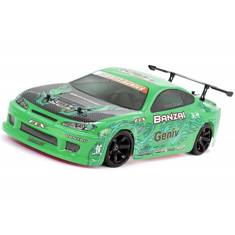 coche rc drift FTX Banzai 1/10 color verde