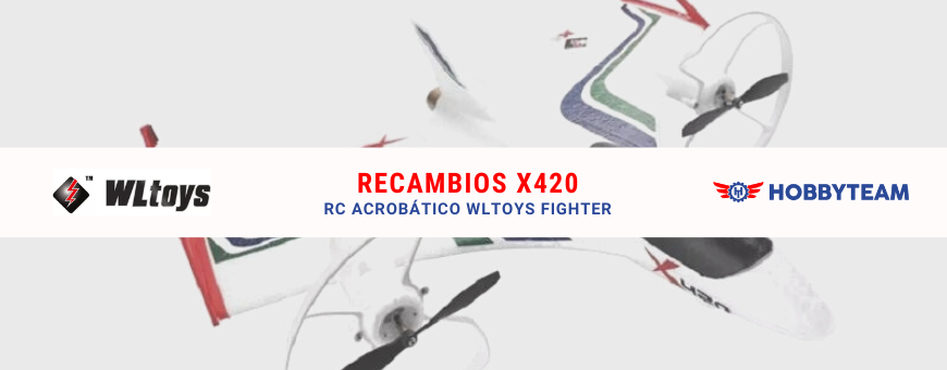 Avión acrobático RC Wltoys X420 FIGHTER